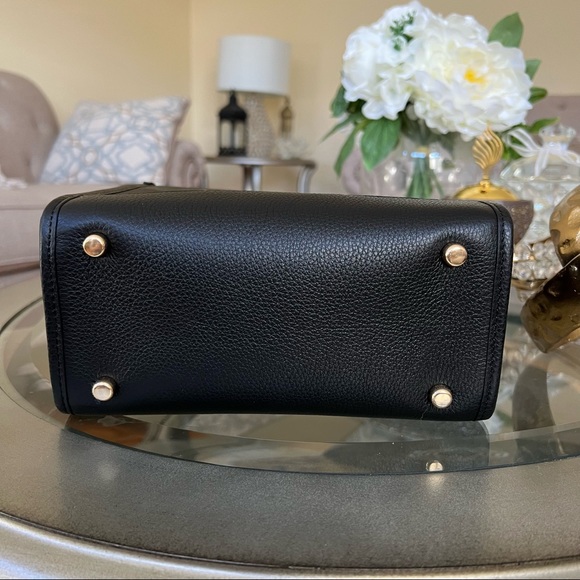 Coach Dempsey Tote 22 With Coach Patch Crossbody Handbag Bag Black - Picture 10 of 12